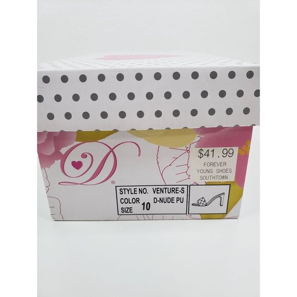 My Delicious Venture‎ Nude Weaved Braided Slip On Slide Heel Sandals - Size 10 - Picture 8 of 10